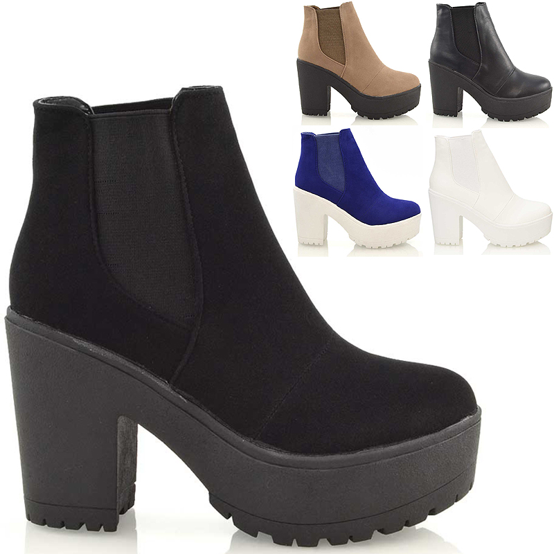 ankle boots with chunky heel